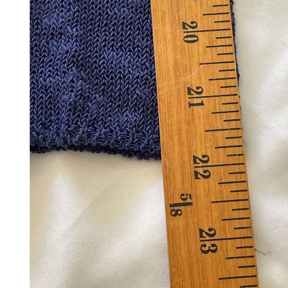 Womens Royal Blue Eileen Fisher Open Front Cotton Blend Cardigan Sweater SIZE PM - Picture 10 of 11